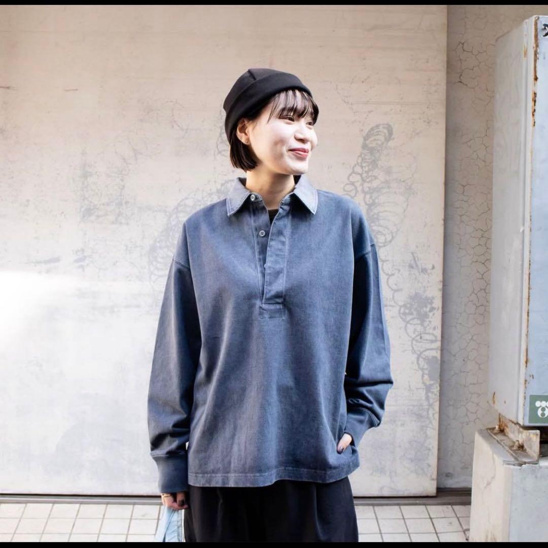 タグ付き未使用品 yleve ラガーシャツ 1 ブルー - メルカリ