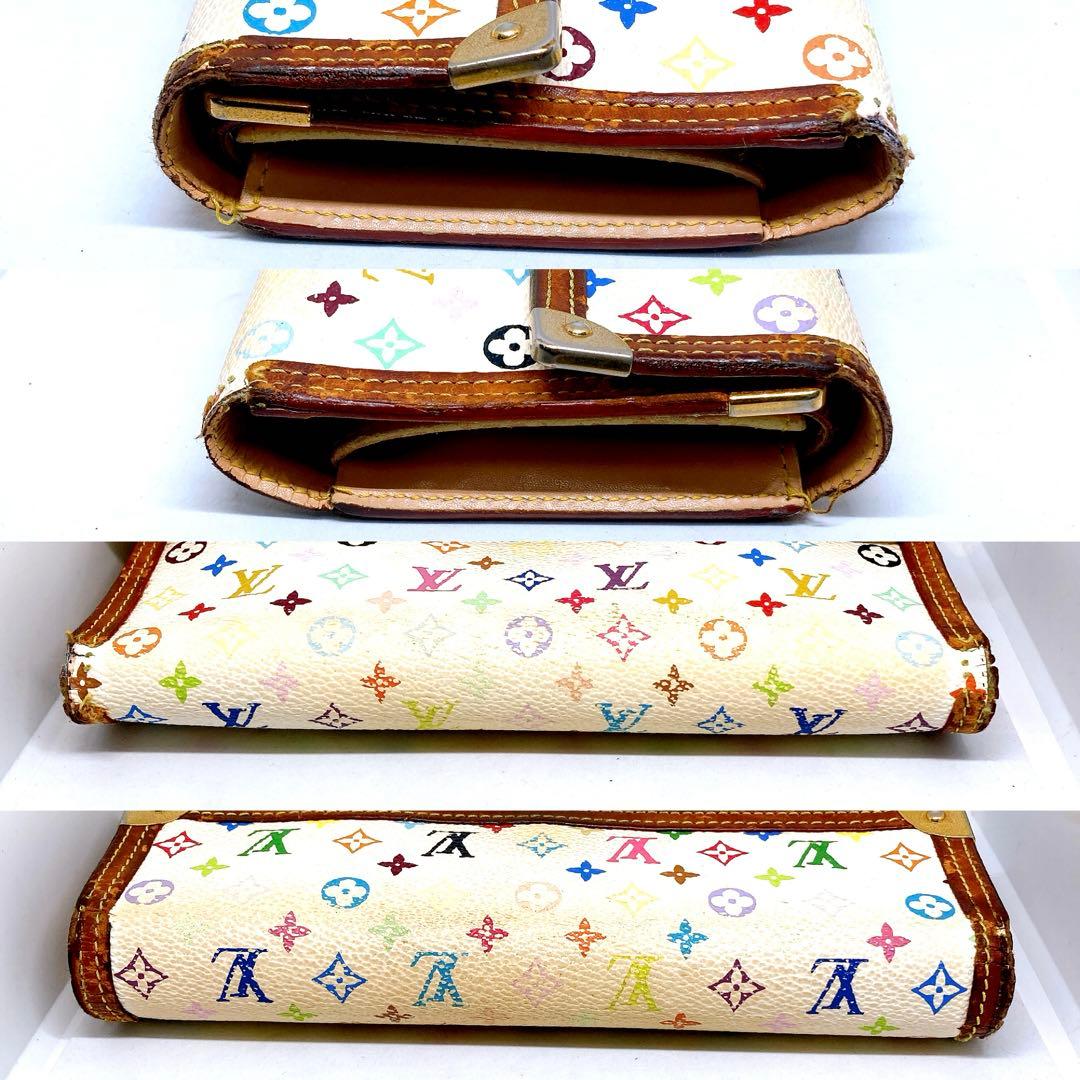 14 ルイヴィトン モノグラム マルチカラー ホワイト 長財布