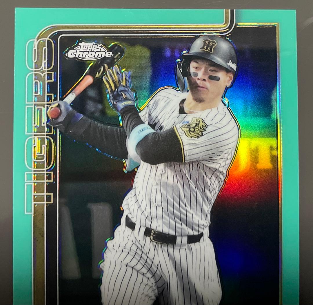 佐藤輝明 阪神 タイガース topps chrome 199シリ リフラクター - メルカリ