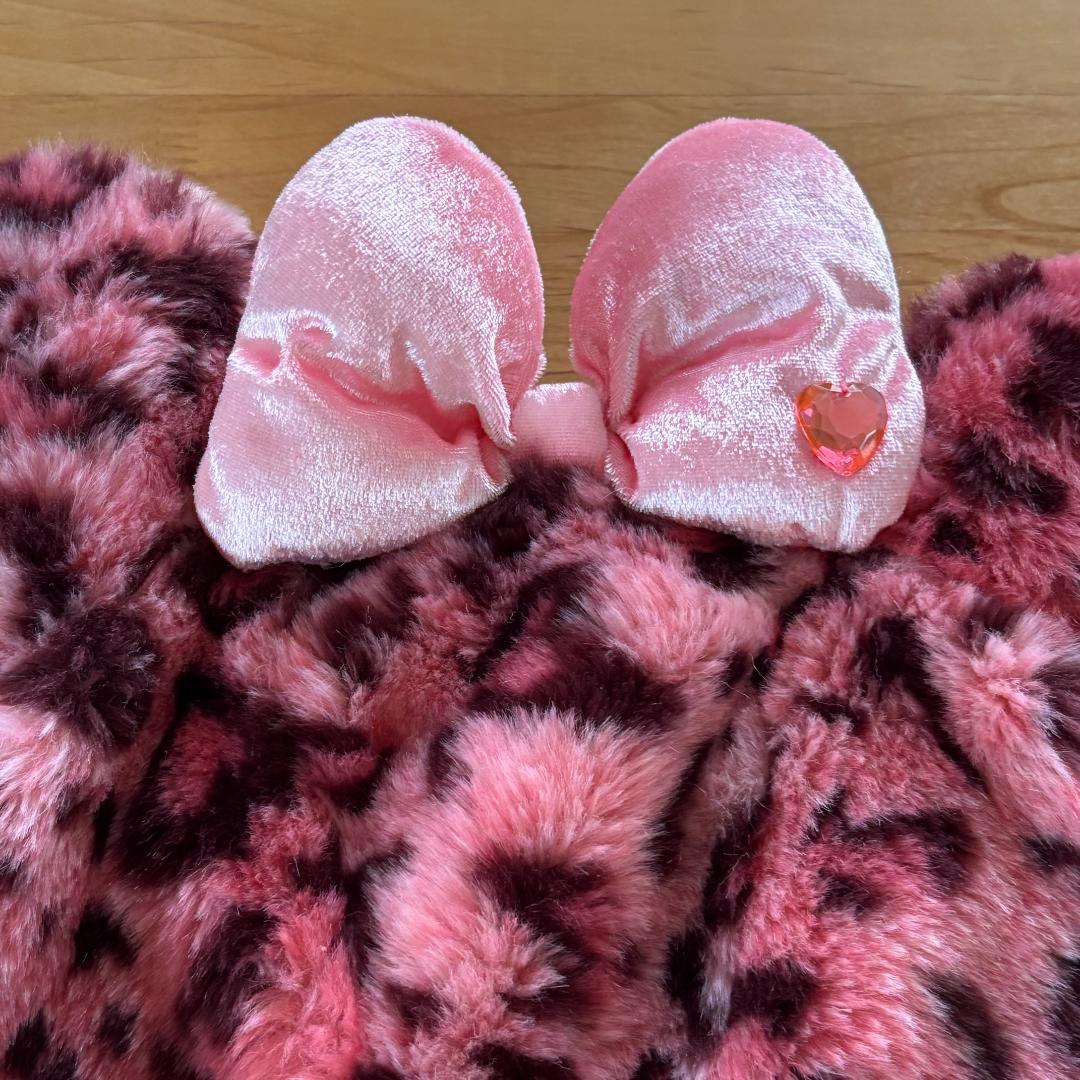 ディズニーランド ファンキャップ ヒョウ柄 レオパード柄 ピンク