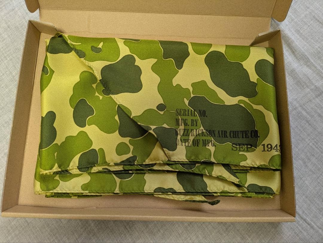 BUZZ RICKSON'S パラシュートクロス スカーフ 1943MODEL - メルカリ