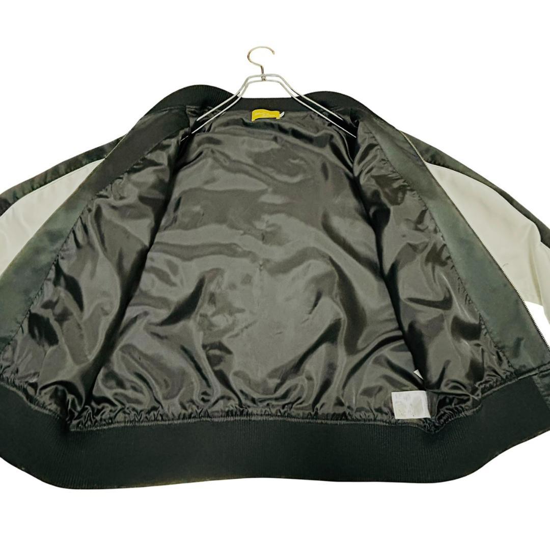 美品 ディズニーリゾート ティガー スカジャン M 黒 虎 刺繍 Y2K