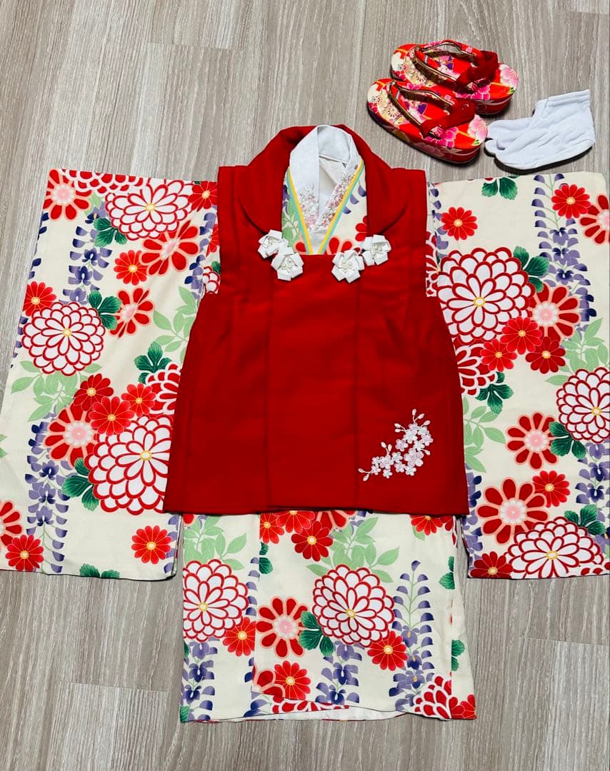 七五三 キャサリンコテージ 3点セット＋草履、足袋付 100サイズ