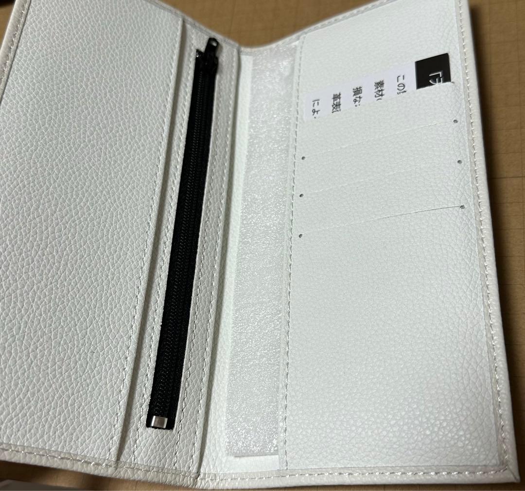 新品未使用】白 ホワイト 皇居 財布 長財布 本革 - メルカリ