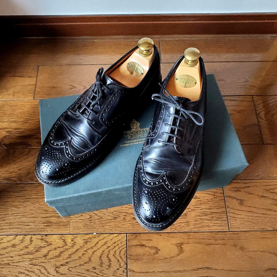 クロケット＆ジョーンズ Pembrok ペンブローク 革靴 6E ウイングチップ