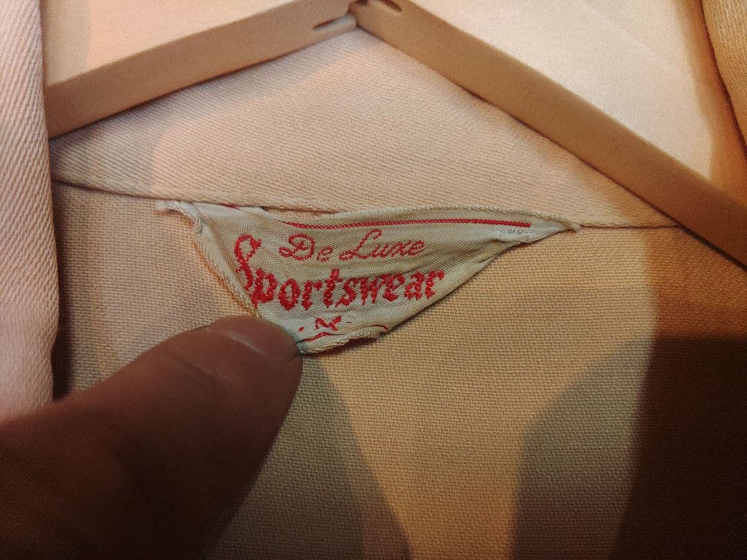 50sギャバジンジャケット JORONジッパー付き ロカビリー