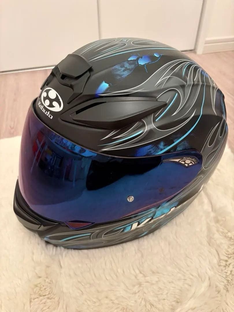 Kabuto フルフェイスSHUMA FLAME フラットブラックブルー - メルカリ