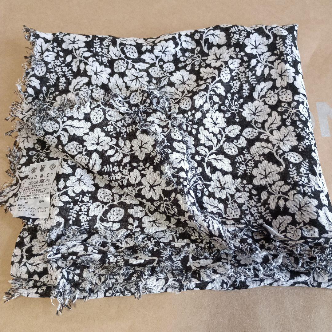 オールドマンズテーラー R&D.M.Co- ショール　ワイルドベリー R&D.M.Co- / OLDMAN'S TAILOR WILD BERRY GAUZE SHAWL オールドマンズ