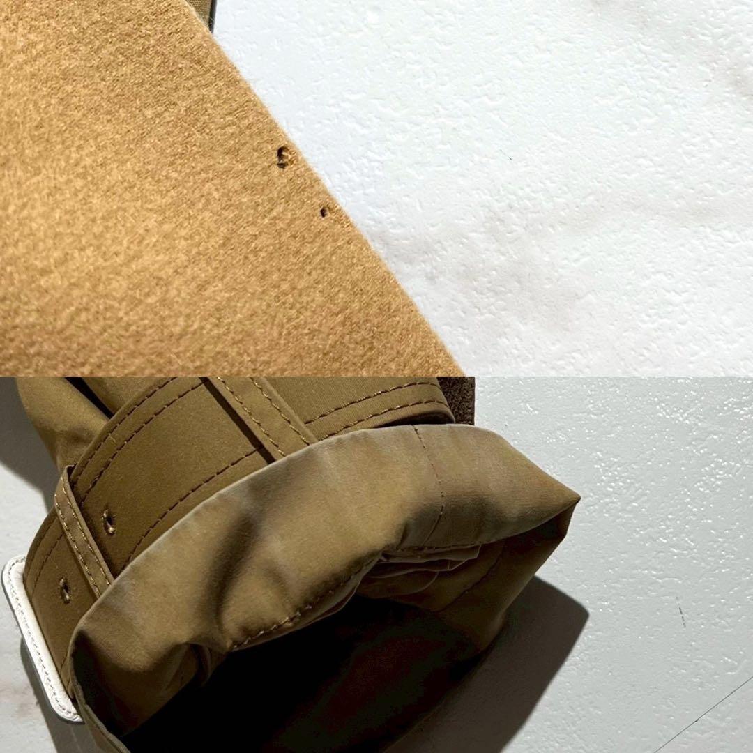 極美品 タグ付き✨sacai ドッキング異素材トレンチコー アシン