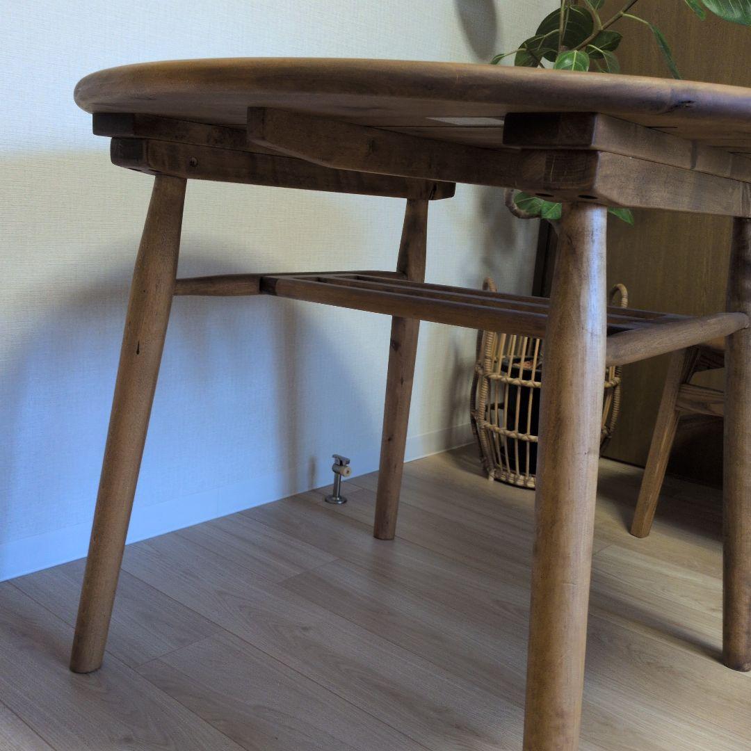 1/26値下げ 関家具 ロジー円形 90cm ダイニングテーブル 椅子は別出品