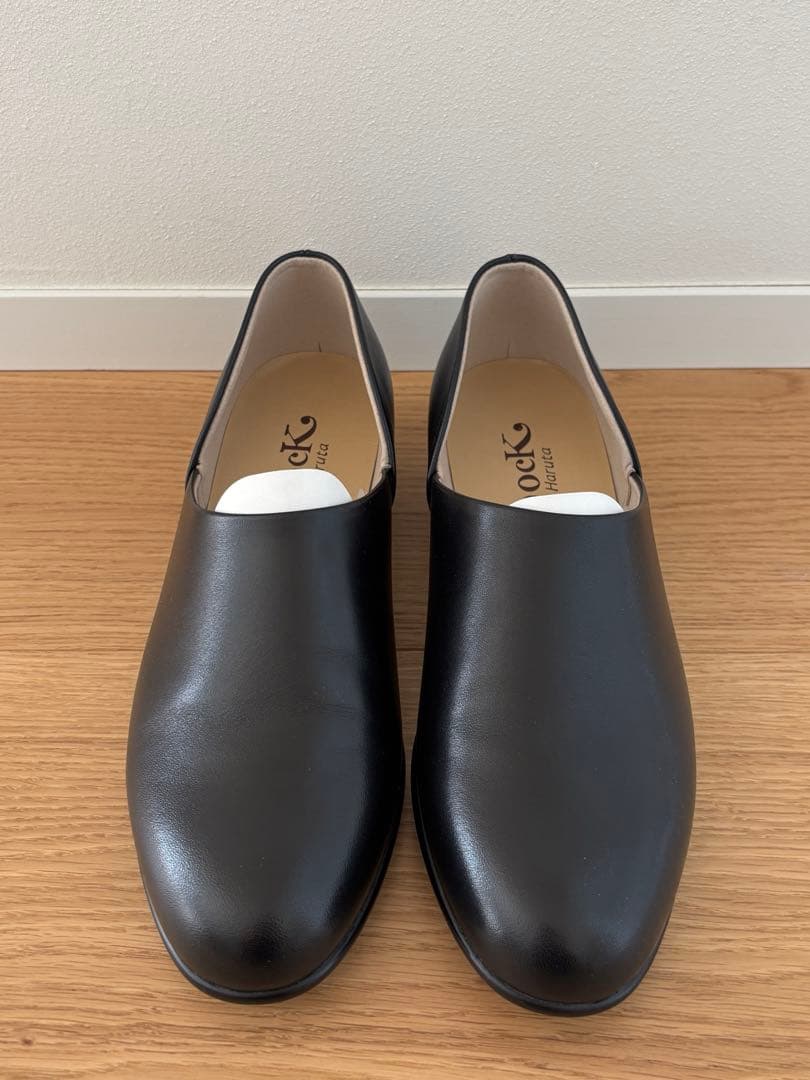 HARUTA スムース素材のスポックシューズ #SD150 ブラック25EE ハルタ＞ ウィメンズ スポックシューズ スコッチガードスムース素材