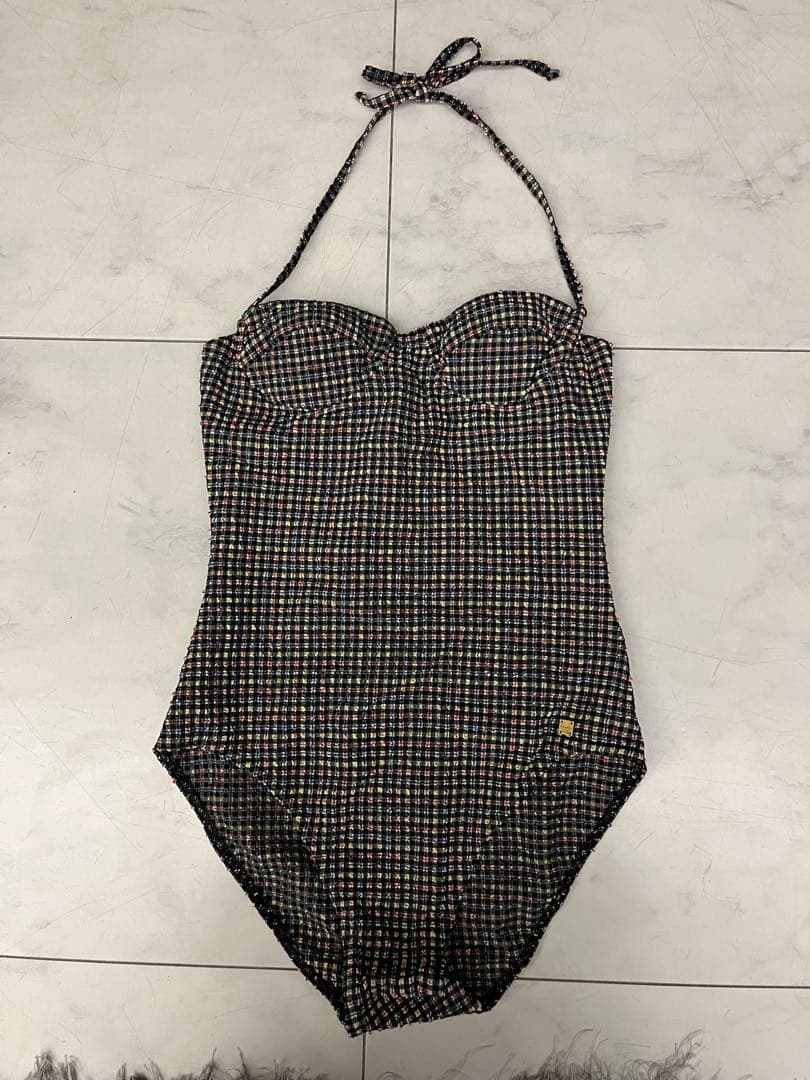 CHANEL チェック柄 パッド入り水着 楽天市場】チェック柄（フィットネス水着｜水泳）：スポーツ