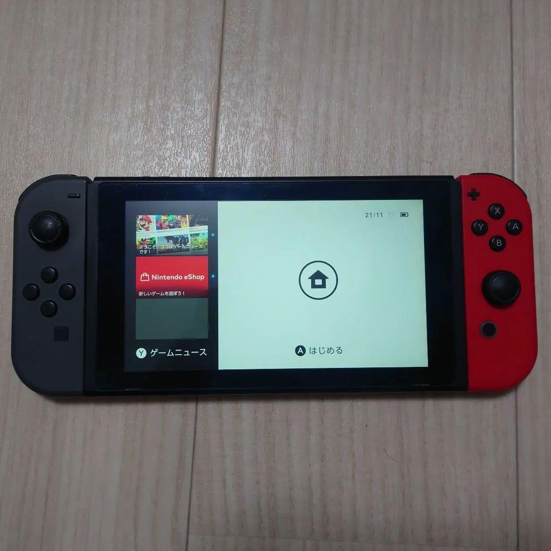 Nintendo Switch 本体 赤/黒 Joy-Con付き - メルカリ