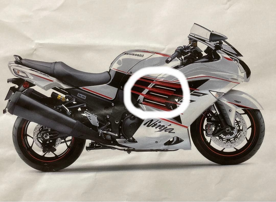 ZX14R デカール サイドカバー右側用 3枚セット kawasaki純正 - メルカリ