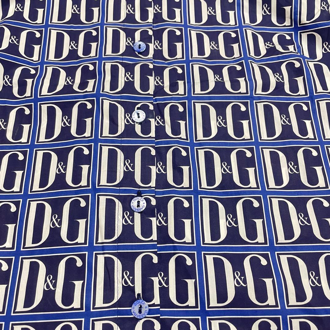新品✨タグ付✨ドルチェ&ガッバーナ D&Gロゴ総柄 シャツ 42 大きい