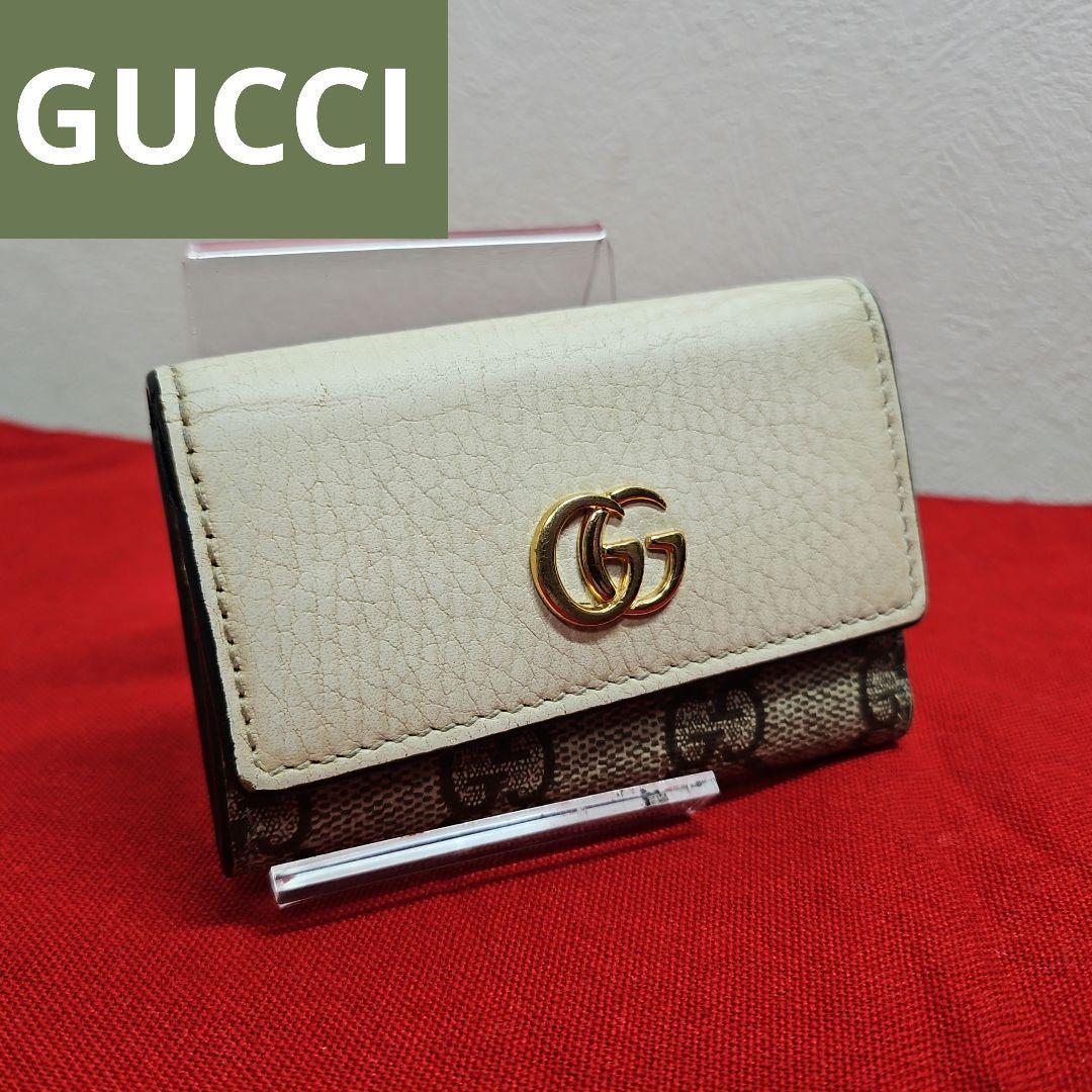 GUCCI グッチ GGマーモント GG柄 レザー×PVC 6連 キーケース - メルカリ