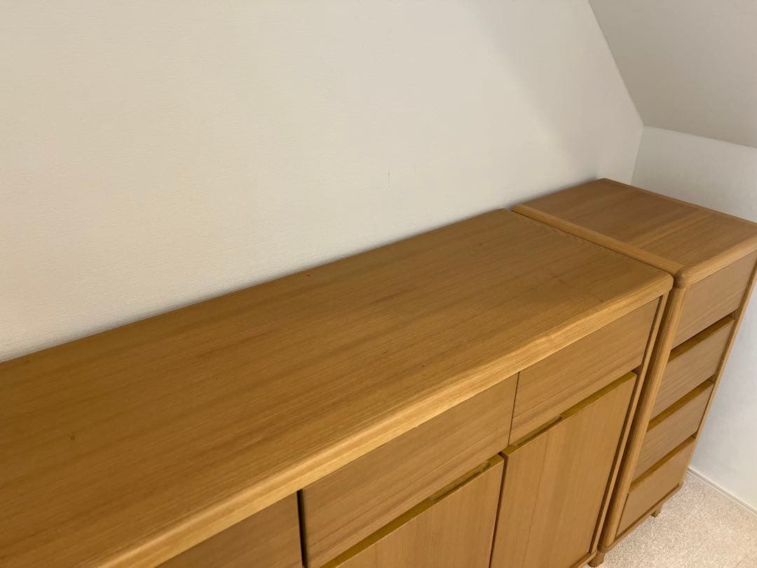 キャビネット 【タモ材・3ヶ月のみ使用】