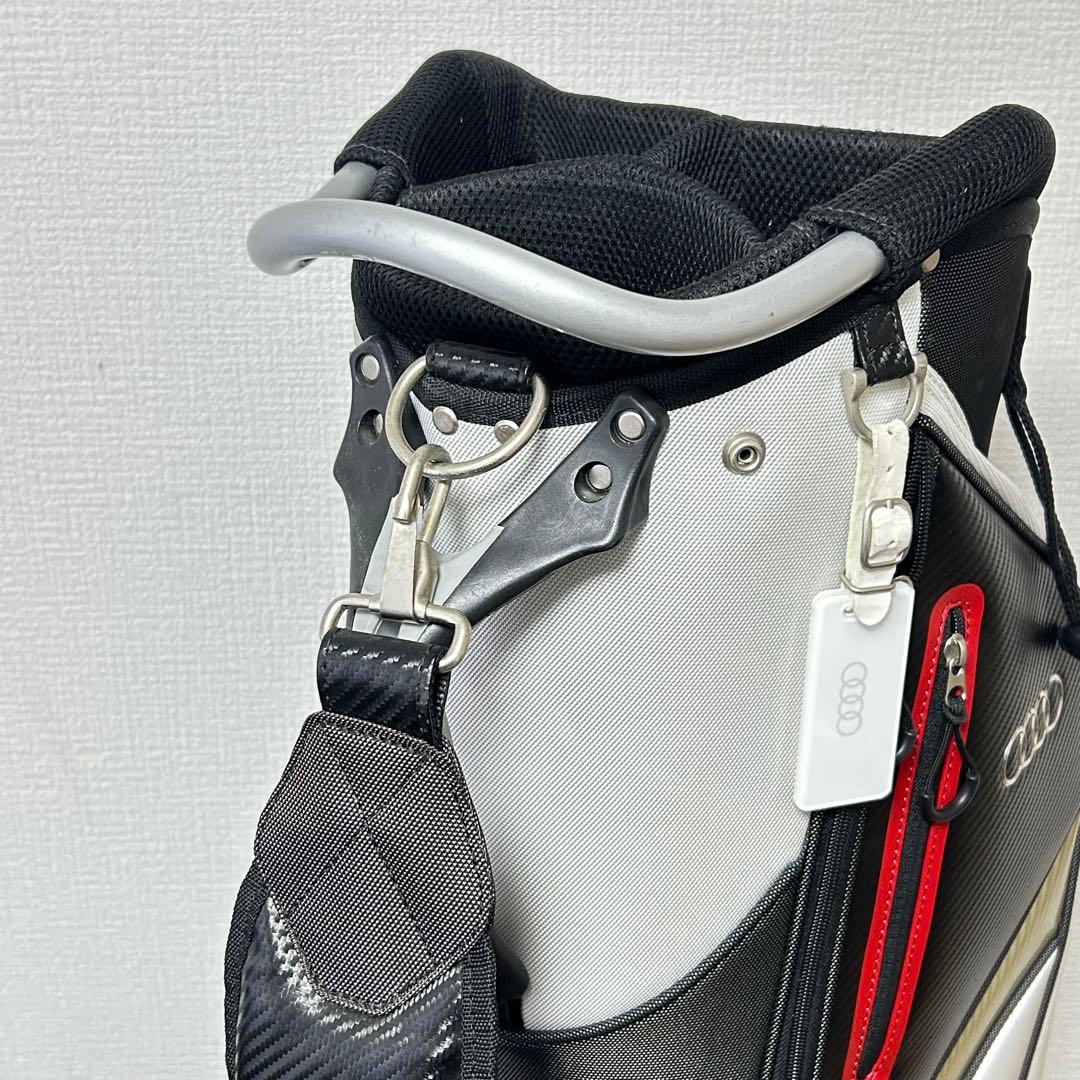 アウディ 純正 キャディバッグ ホワイト×カーボンBK 5分割 希少モデル