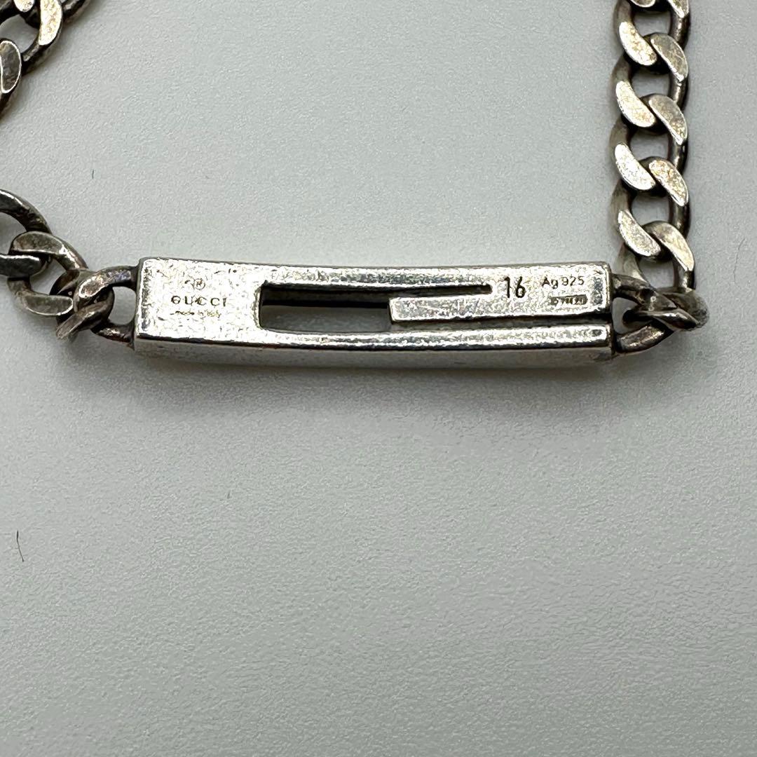 グッチ チェーン　ブレスレット カットアウトG 9.00ｇ Ag925 喜平
