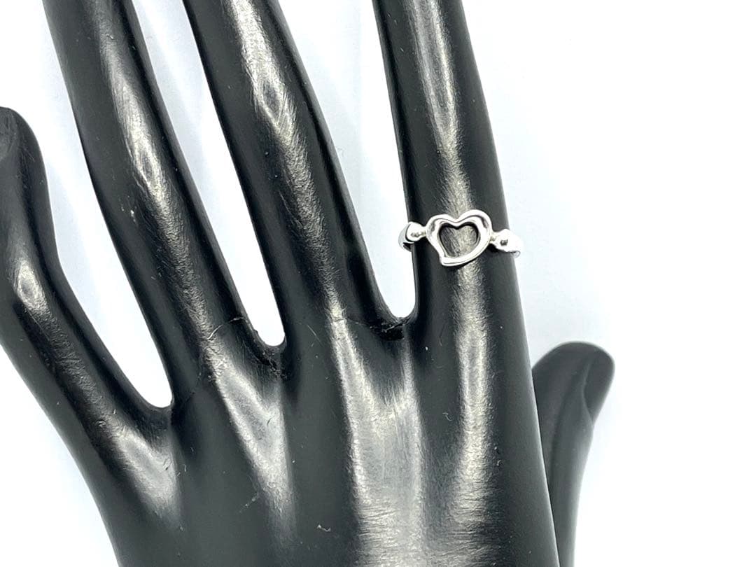 h890 美品 ティファニー オープンハート リング シルバー925 約8.5号