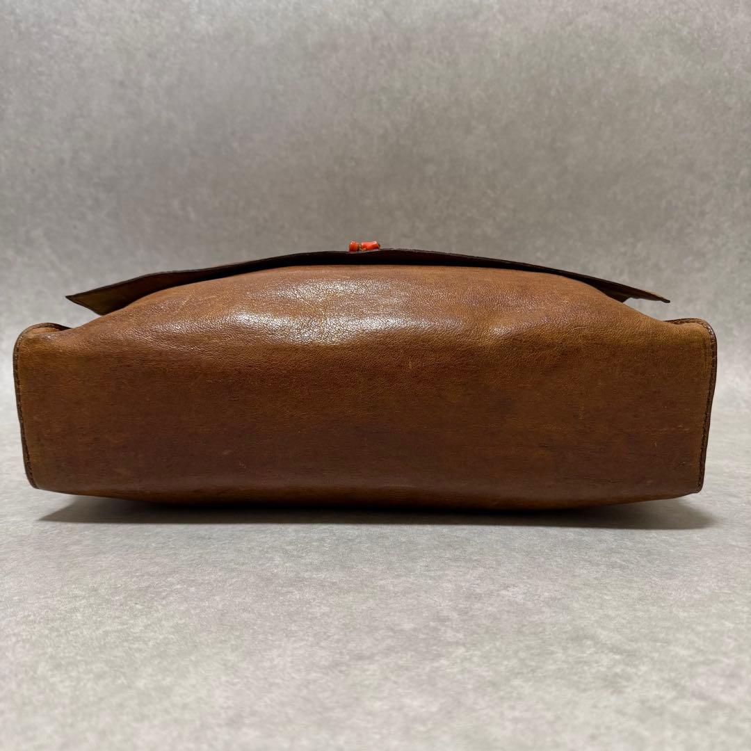 超希少】HENRY CUIR メッセンジャー ショルダーバッグ ラクダ革 刺繍