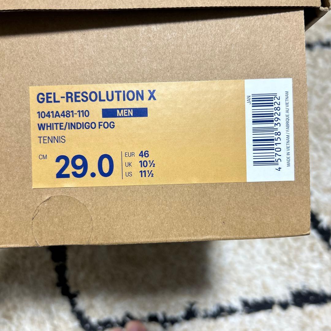 ASICS GEL-RESOLUTION X 29.0cm 新品 オールコート