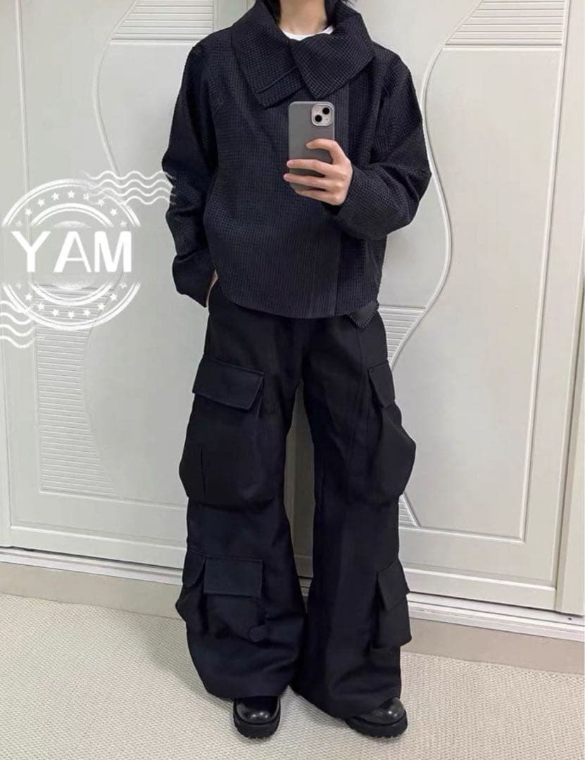 JCAESAR ZIPPER-JACKET WITH H斜めジップジャケット短丈 - メルカリ