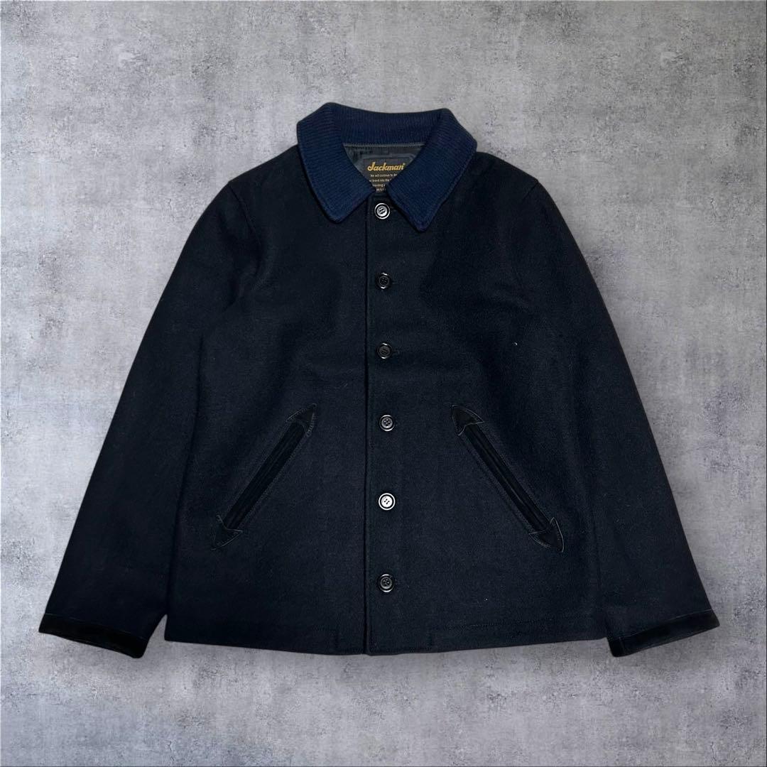 《未使用級》JACKMAN × JS USA製 メルトン アワードジャケット