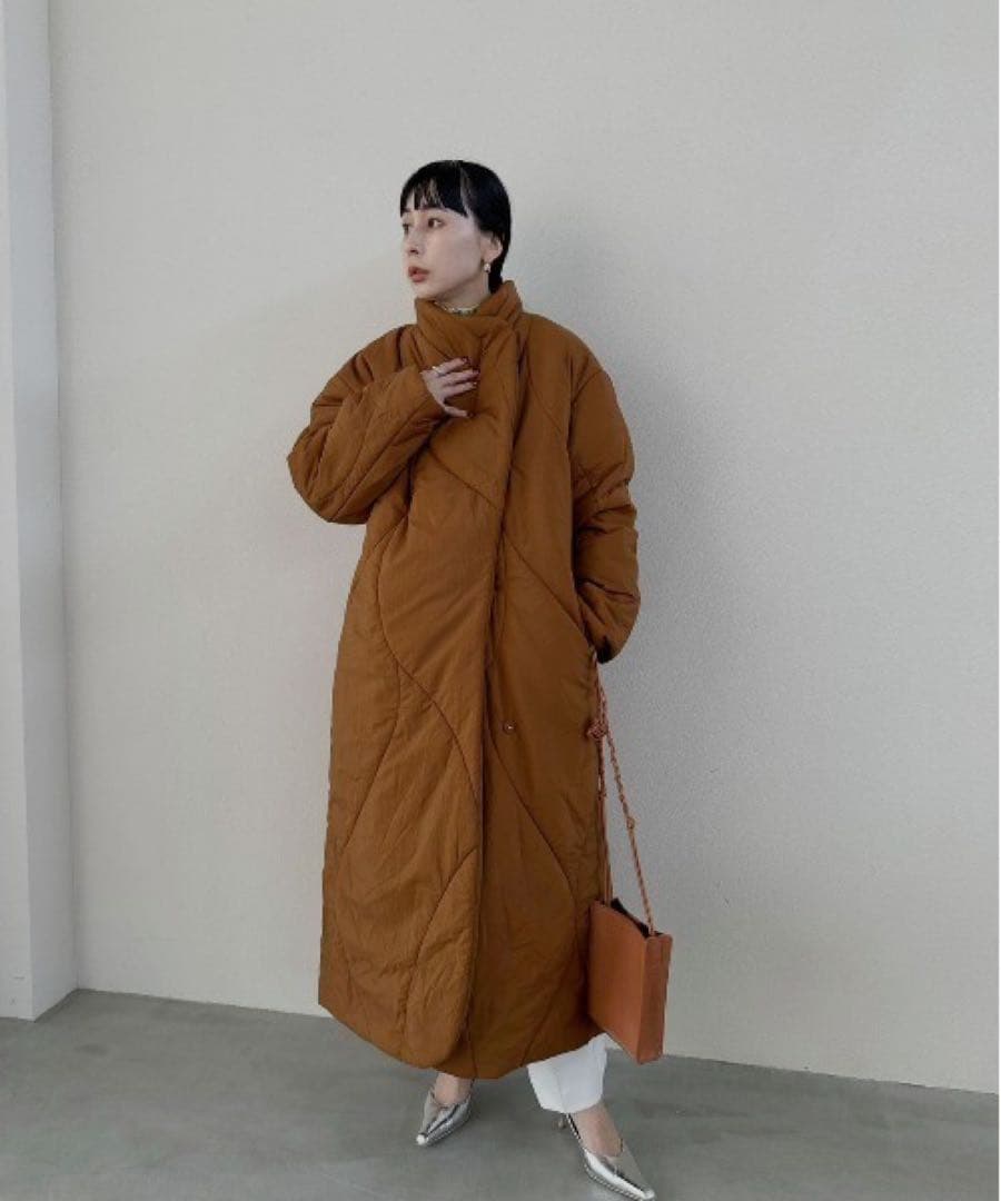 Ameri☆WAVE STITCH HEAT POLAK LONG COAT M AMERI