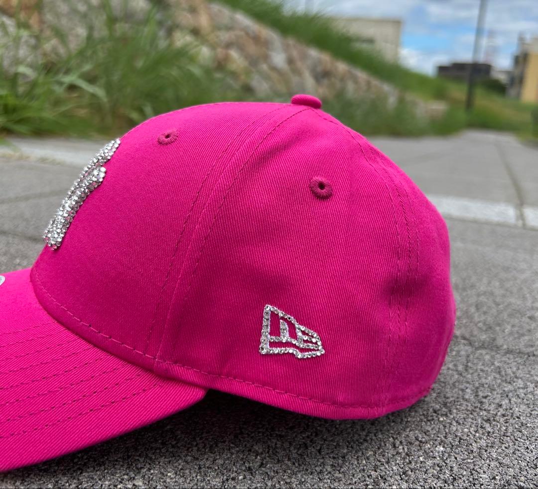 NEWERA キャップ 正規品 ピンク スワロフスキー ニューエラ キラキラ