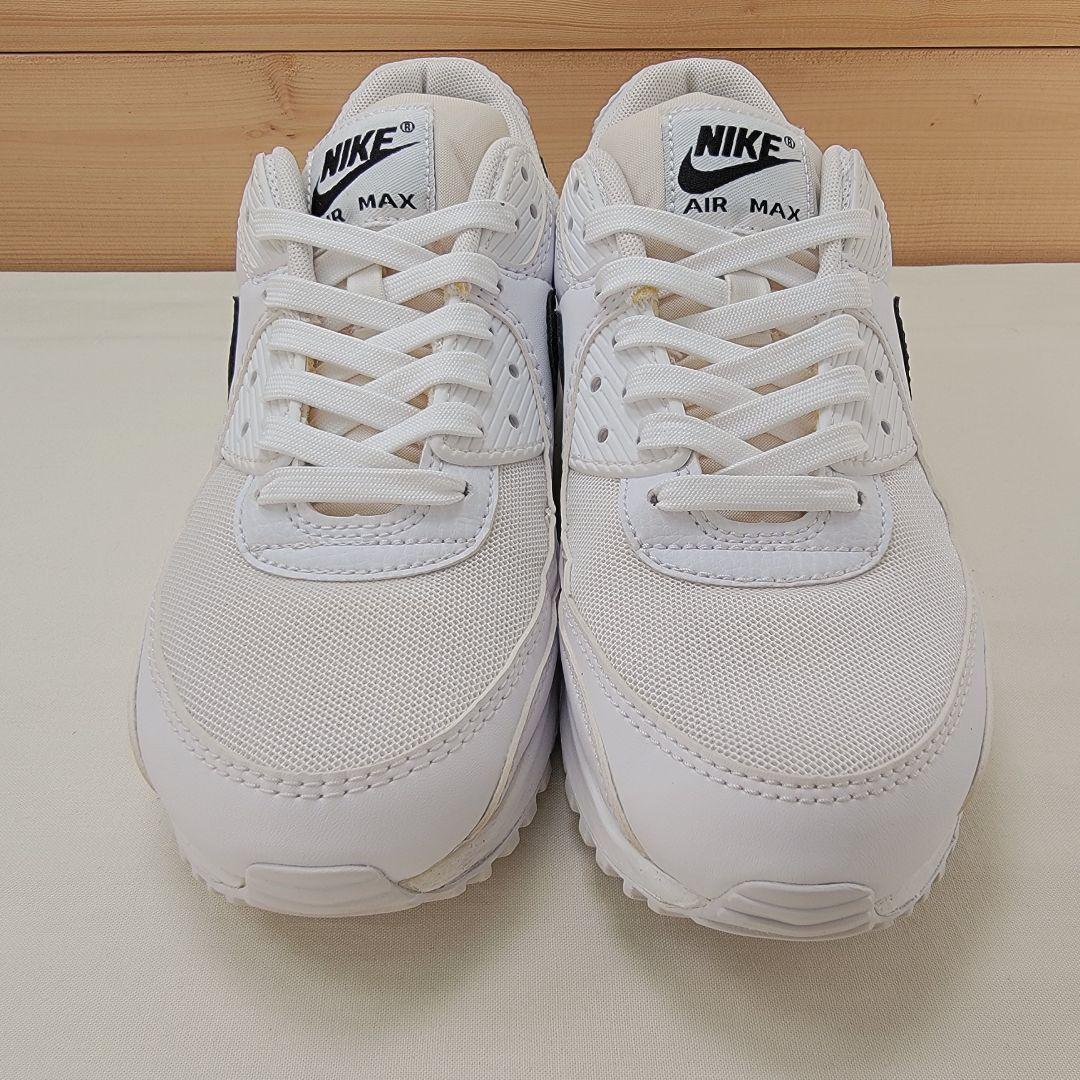 ナイキ ウィメンズ エアマックス 90 ホワイト/ブラック 25.5cm