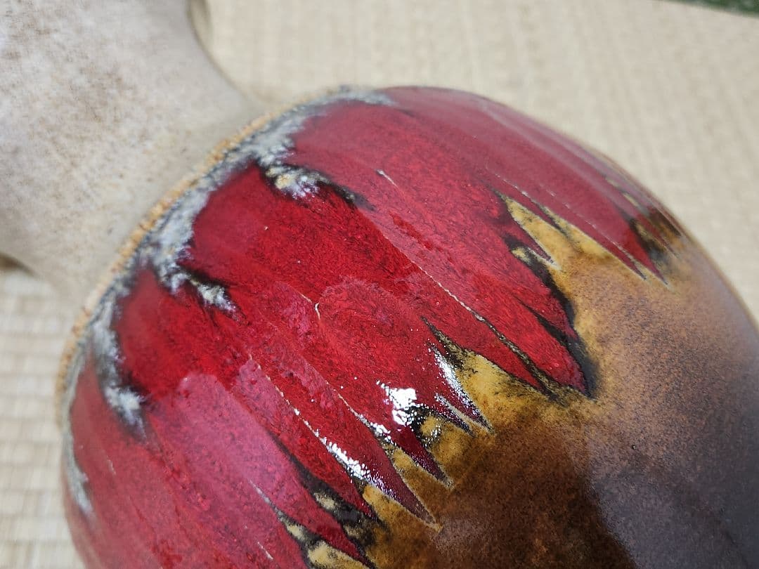 ファットラヴァ 西ドイツ 37.5cm 花瓶 Fatlava Scheurich