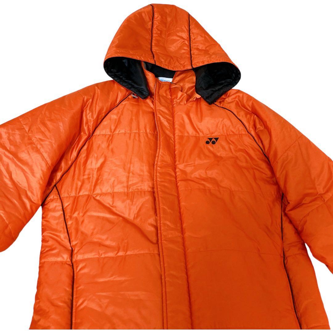 美品 YONEX ヨネックス ベンチコート Lサイズ オレンジ メンズ テニス