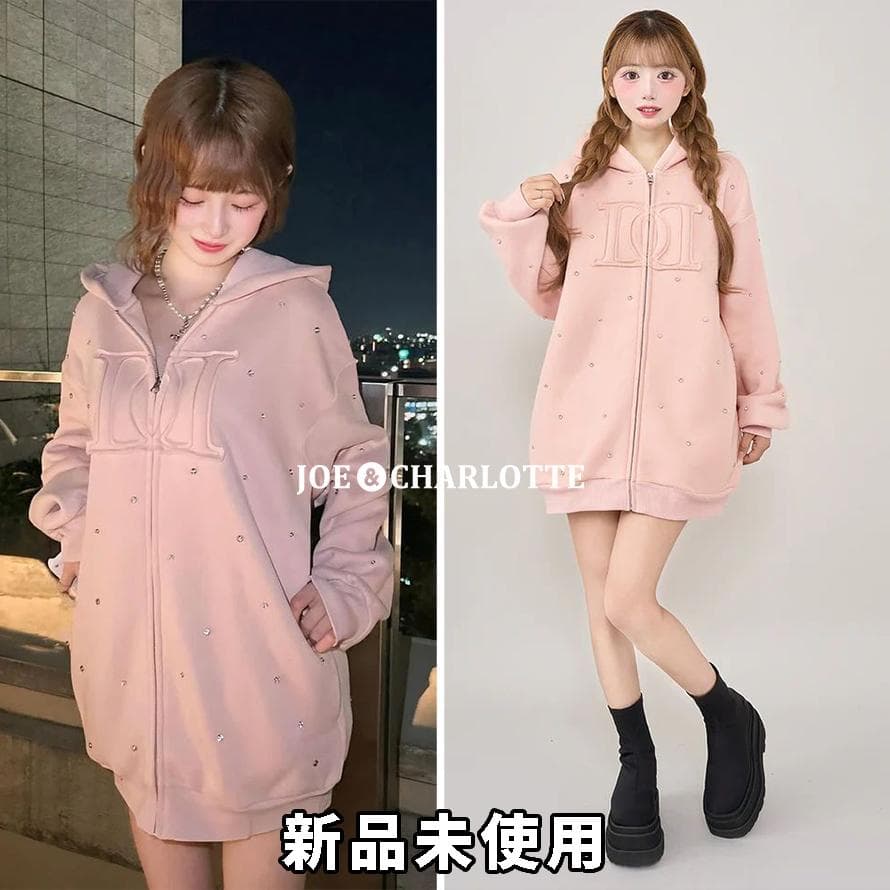 ダーリッチ darich DDロゴビジュージップパーカー ピンク PNK ダーリッチ darich DDロゴビジュージップパーカー ピンク PNK - メルカリ