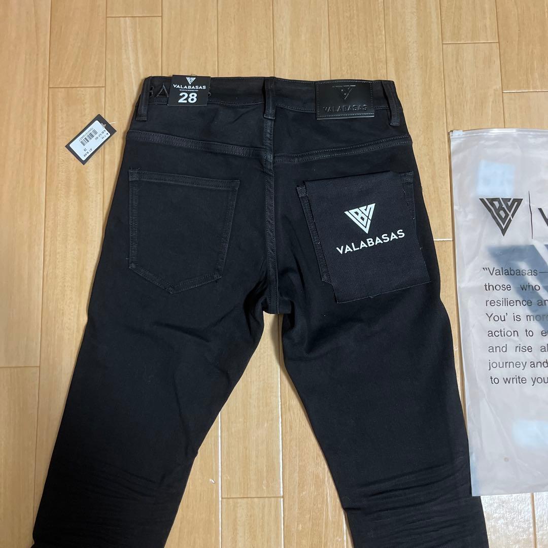 VALABASAS ブラック スキニーデニム 28 - メルカリ