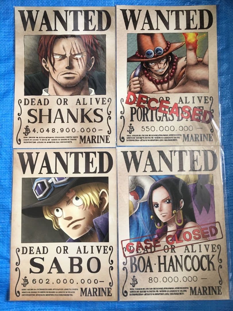 ONE PIECE ワンピース 手配書ポスター 海軍発行 公式手配書 - メルカリ