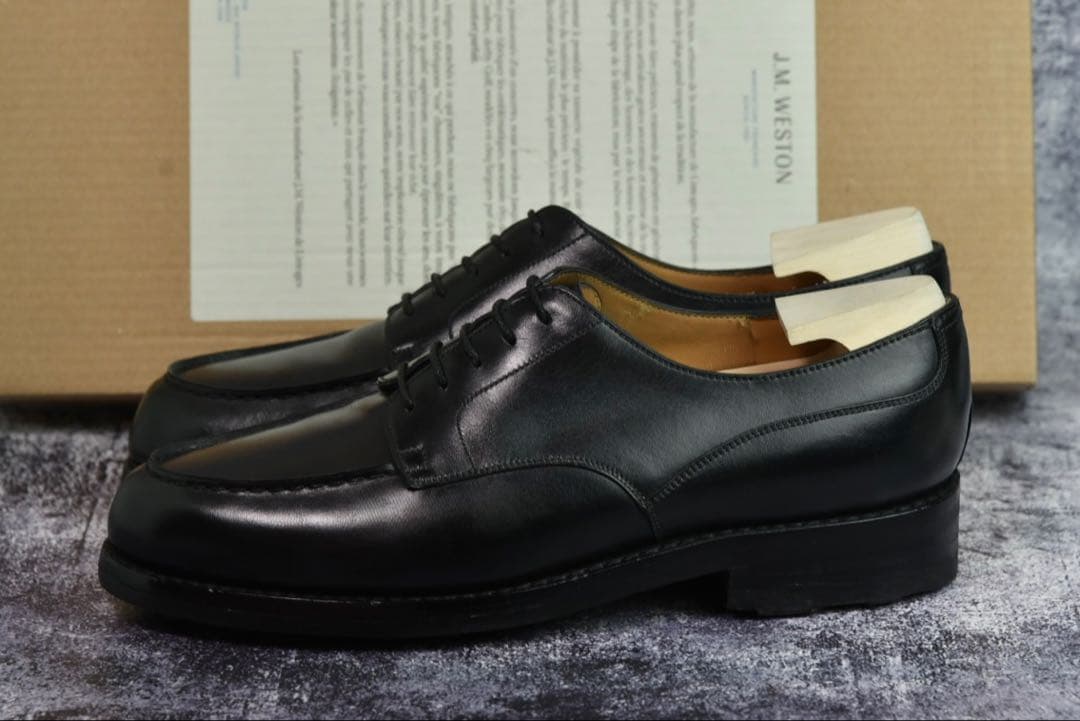 付属品完備　J.M.WESTON　#641　ゴルフ　7C　ブラック　31ラスト