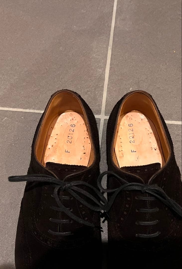 三陽山長　鷲六郎　濃茶　スエード 26.0cm