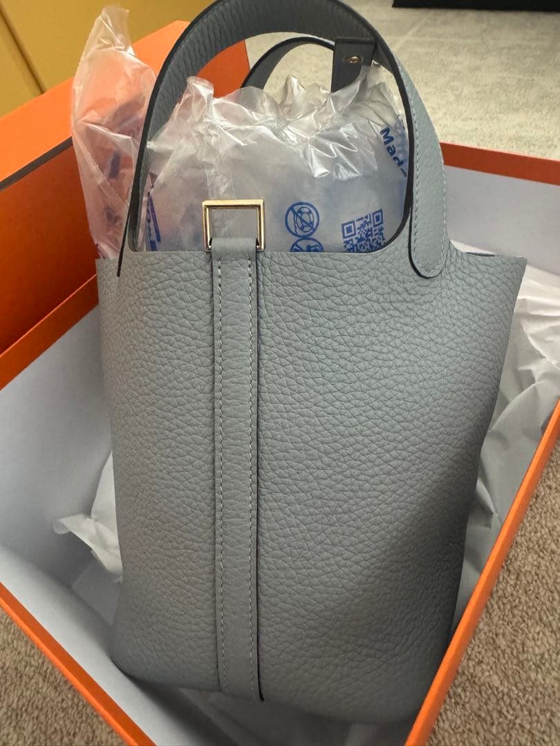 新品ピコタンロック PM グリパンタン ゴールド金具 エルメス グレー エルメス ピコタンロック PM グリパンタン トリヨンクレマンス