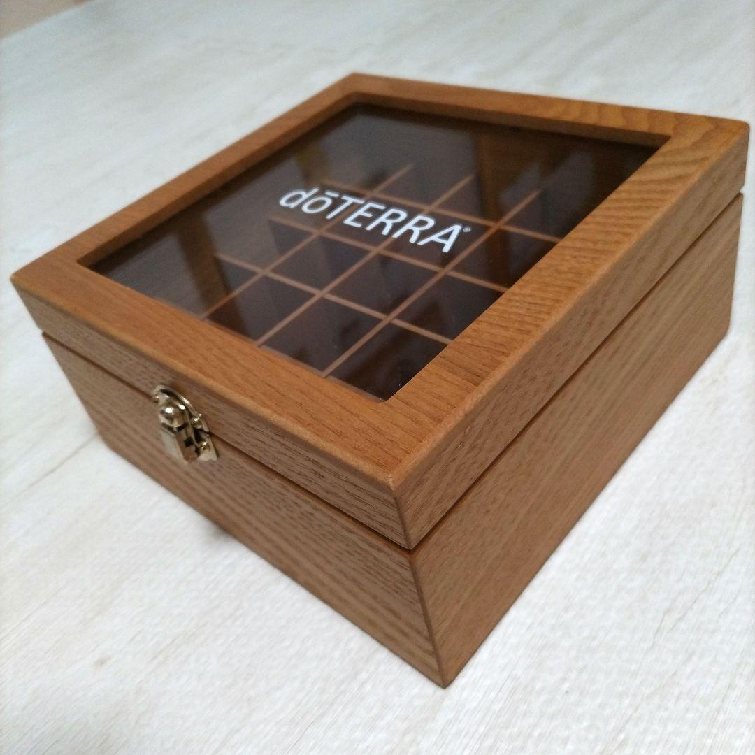 正規品 doTERRA ドテラ アロマオイル ケース 木箱 ウッドボックス 木製