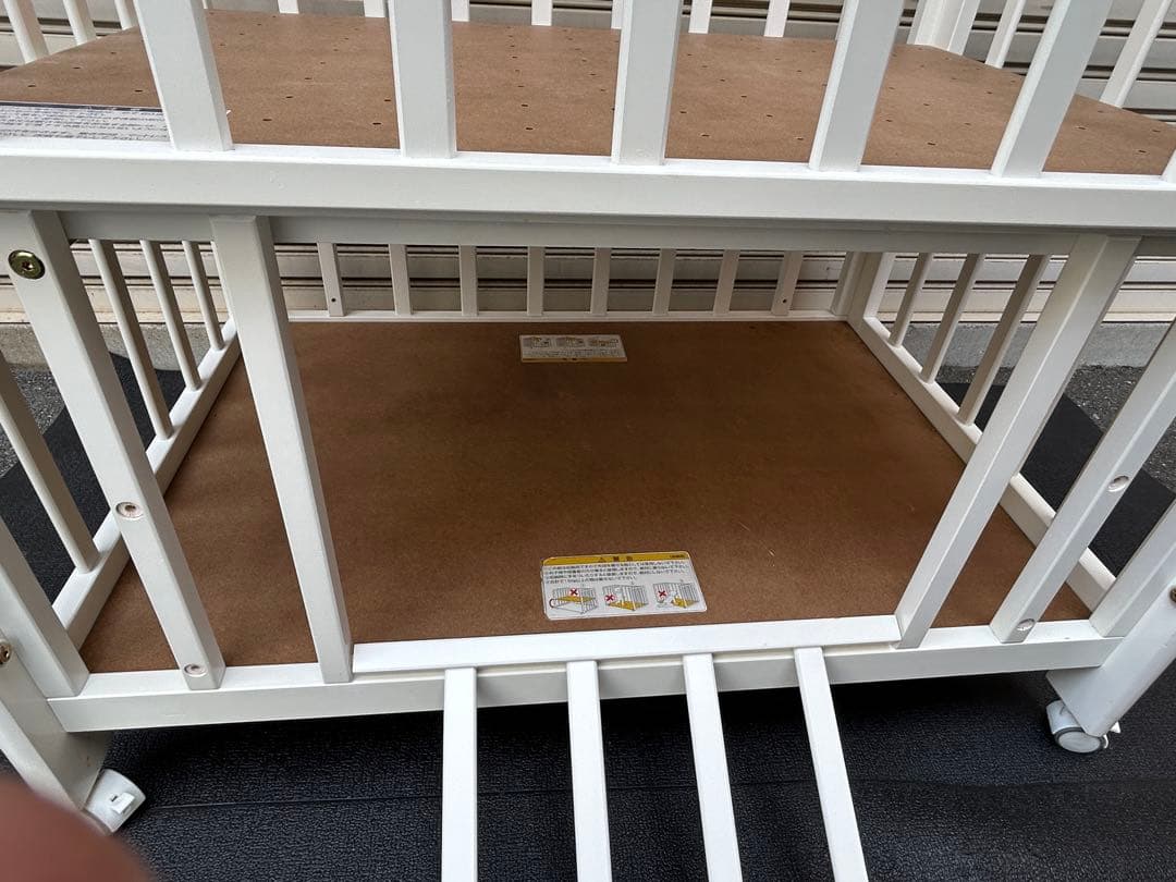 引取・配達】カトージ ベビーベッド ミニタチベッド ビアンコ2 大阪