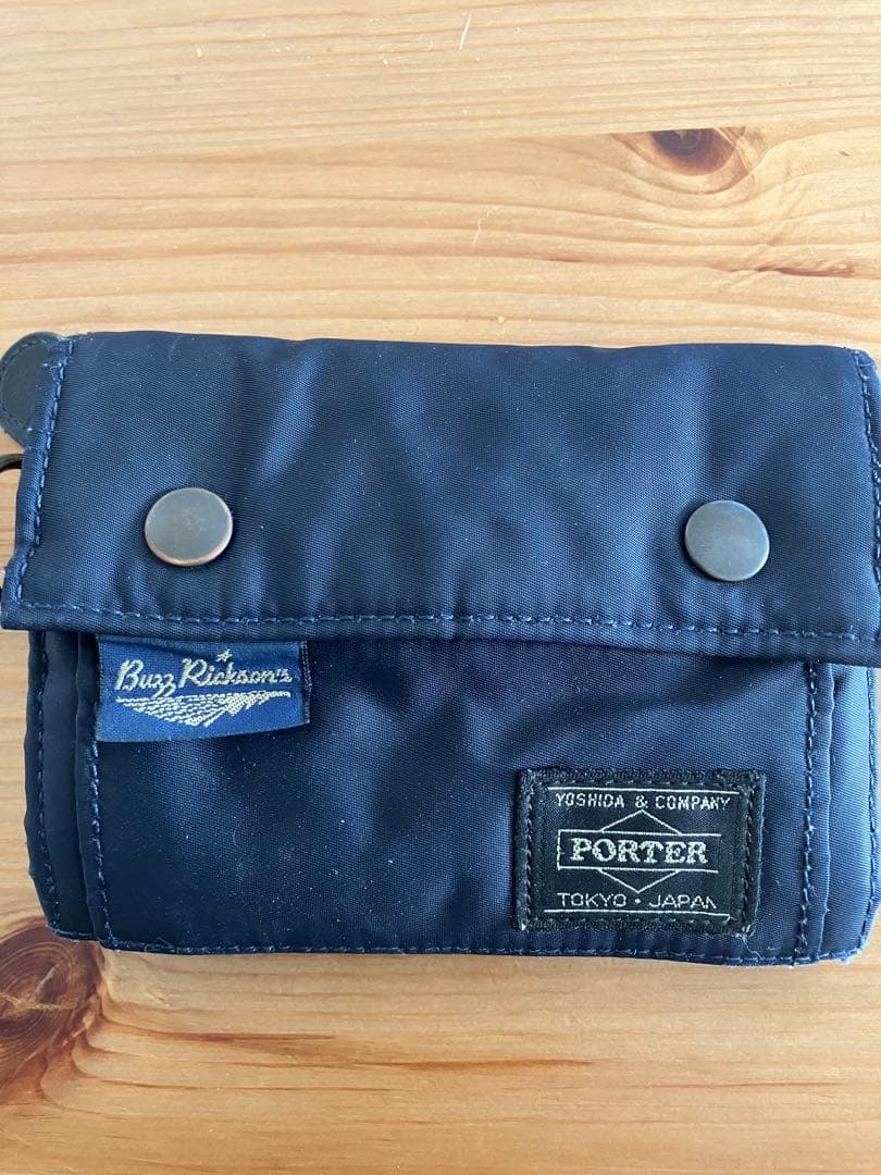 Buzz Rickson's PORTER 三つ折り財布 ネイビー Buzz Rickson's PORTER 三つ折り財布 ネイビー ポーター 吉田カバン