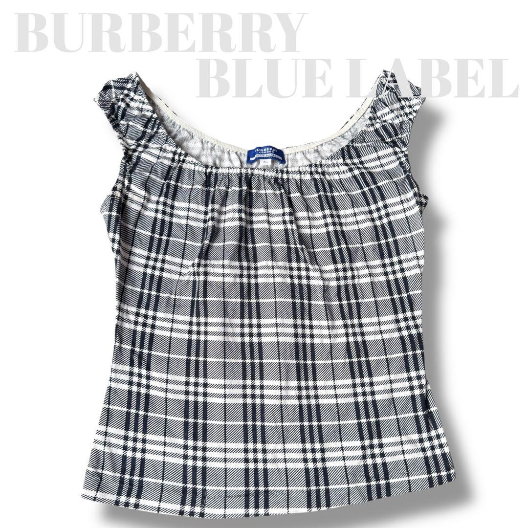 BURBERRY BLUELABEL バーバリー ノバチェック カットソー 36 - メルカリ