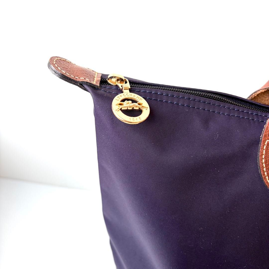 ✨美品✨ロンシャン プリアージュ トートバッグ ナイロン 紫 A4収納