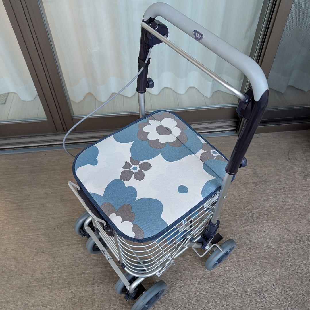 ユーバ産業 SUWAREL シルバーカー ショッピングカート 花柄ネイビーブルー 楽天市場】【 アルミワイヤーカート 花柄青 ユーバ産業 】バッグが