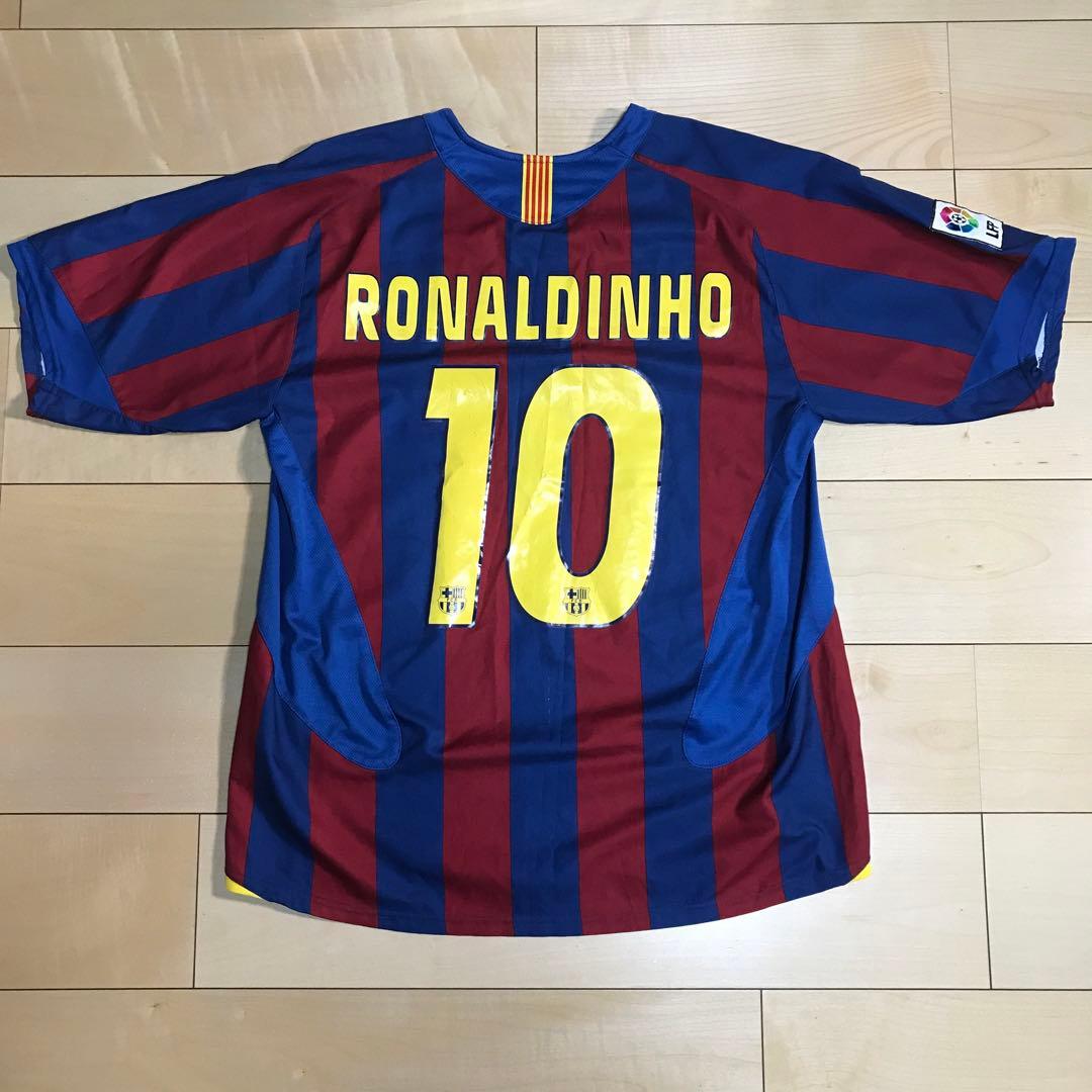 K*n様 バルセロナ　ロナウジーニョ　ユニフォーム　NIKE ナイキ NIKE FCバルセロナ 06/07 ユニフォーム ホーム 半袖 unicef #10