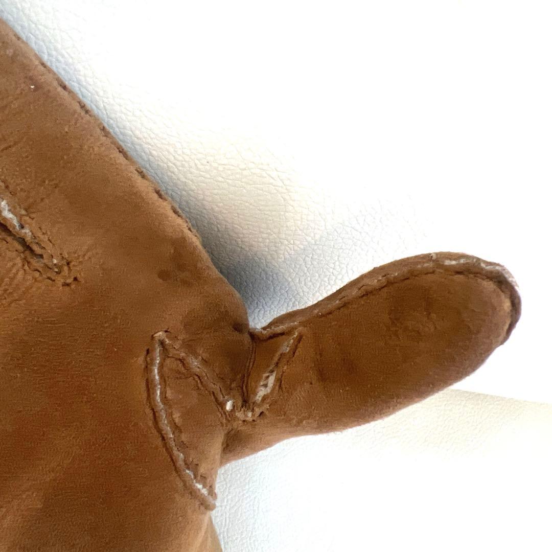 UGG スエード 手袋 リボン付き サイズL - メルカリ