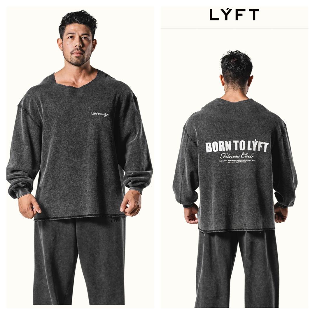 リフト　lift サーマルロンT CUT-OFF VINTAGE THERMAL Cut-Off Vintage thermal Long T-Shirt - Black – LÝFT