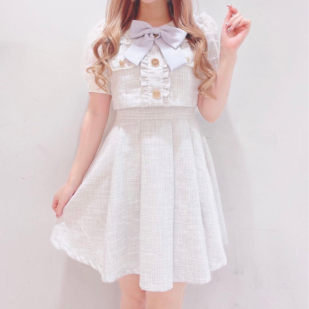 LIZLISA ツイードセットアップ風ワンピース - メルカリ