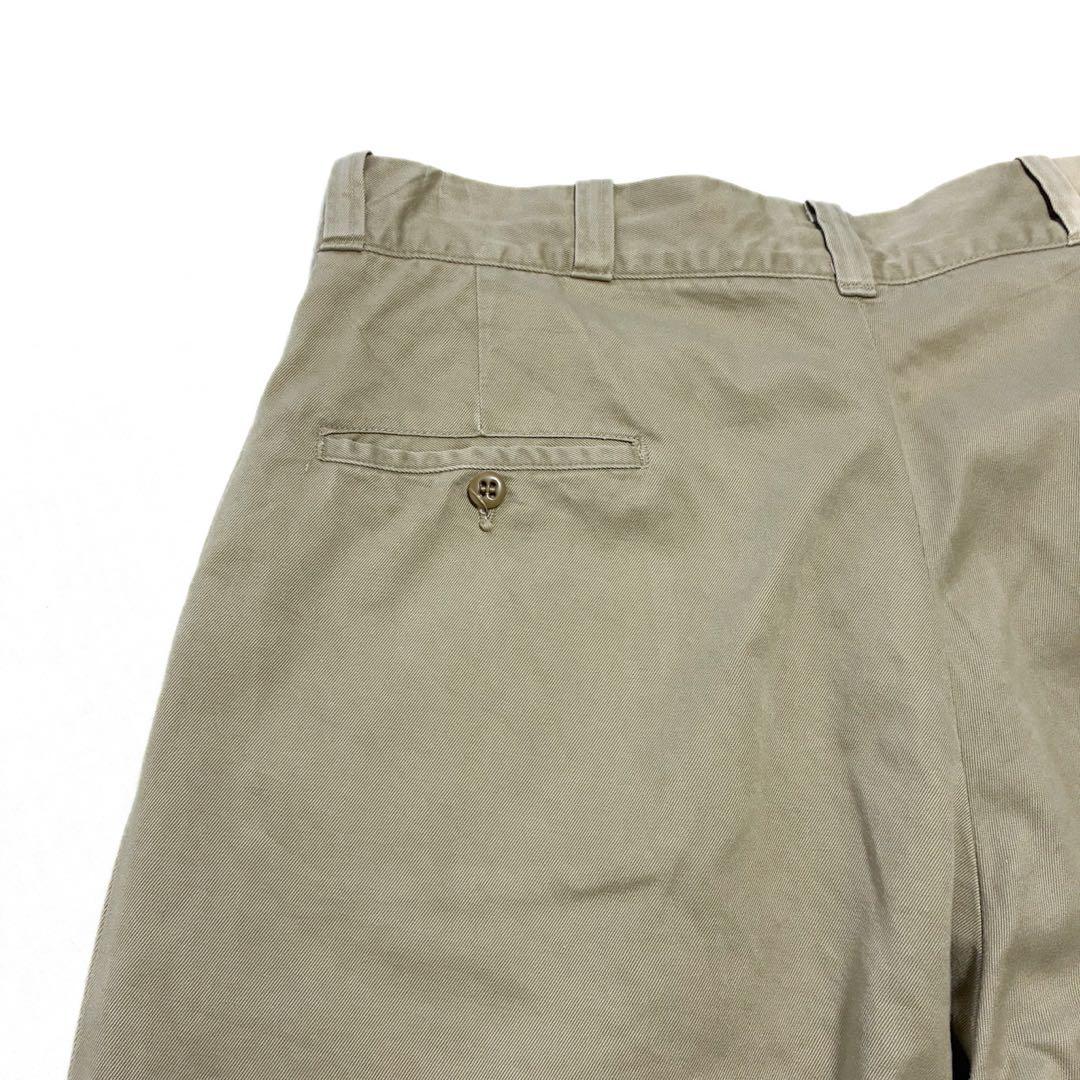 良品 60s 米軍 8.2oz コットン チノパン W33 L28